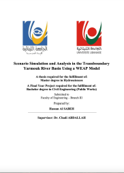 Scenario Simulation and Analysis in the Transboundary Yarmouk River Basin using a WEAP Model 